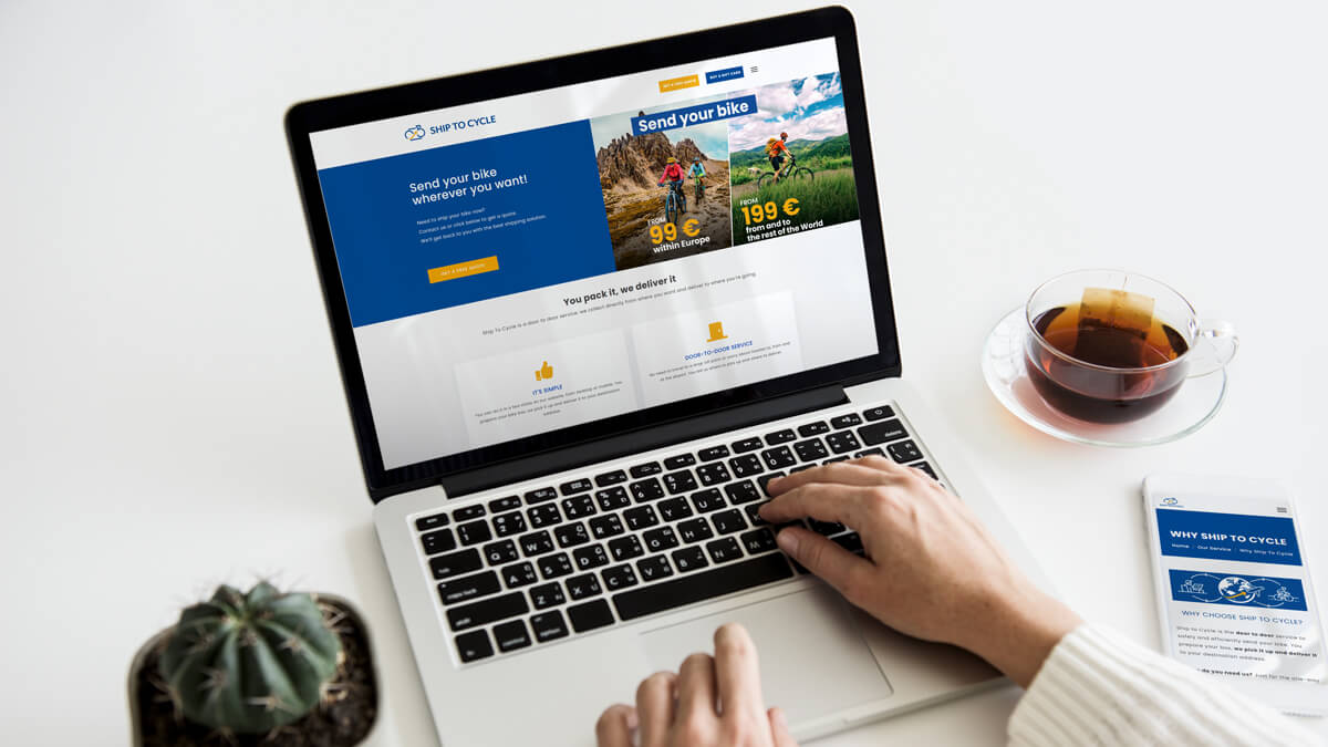 Sito web di Ship To Cycle per la spedizione delle biciclette