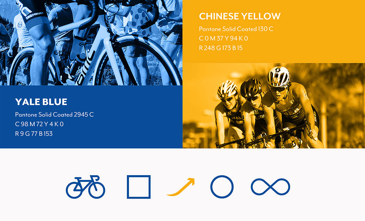 Palette colori del brand Ship To Cycle